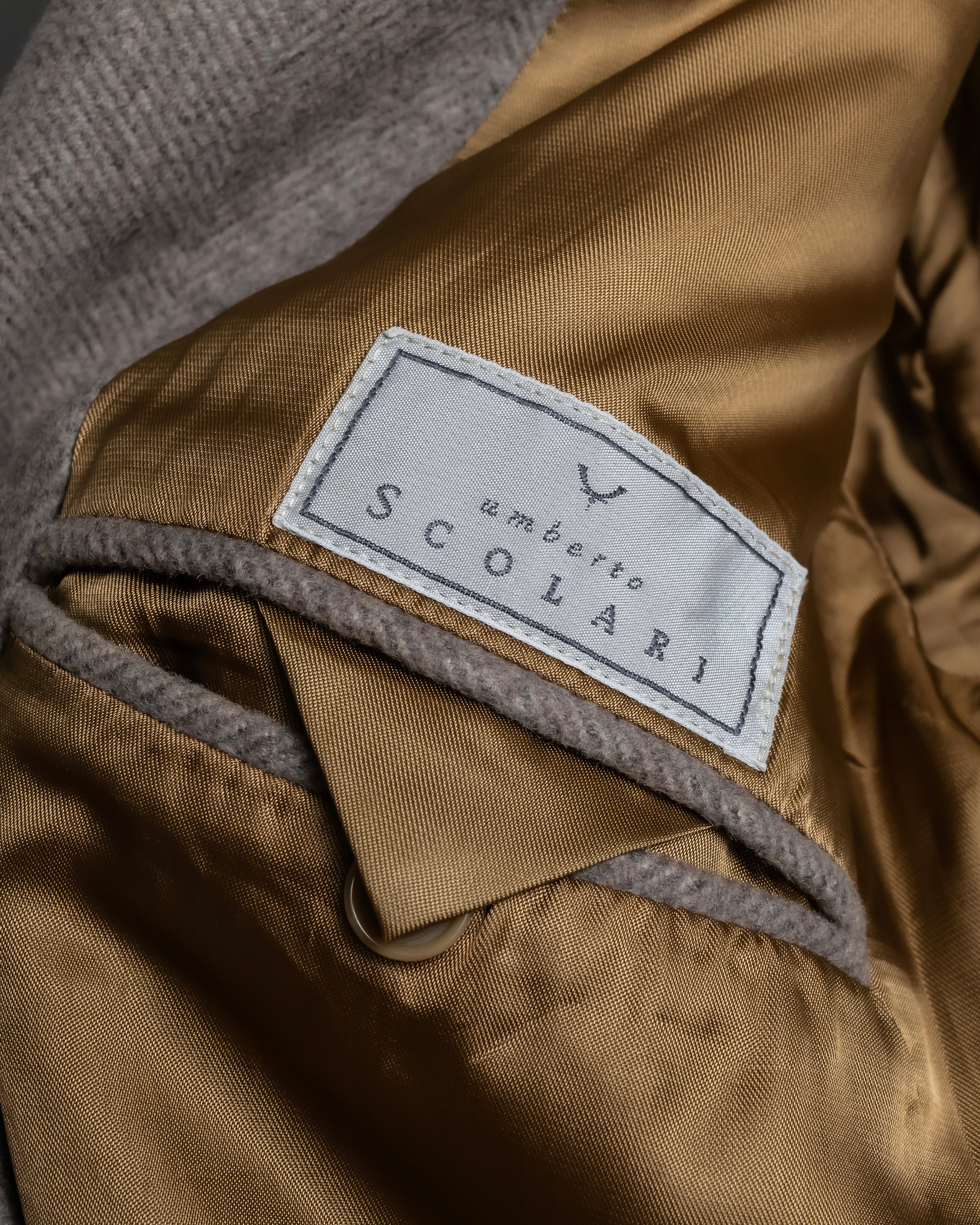 Vintage brushed feel oversized maxi length chester coat