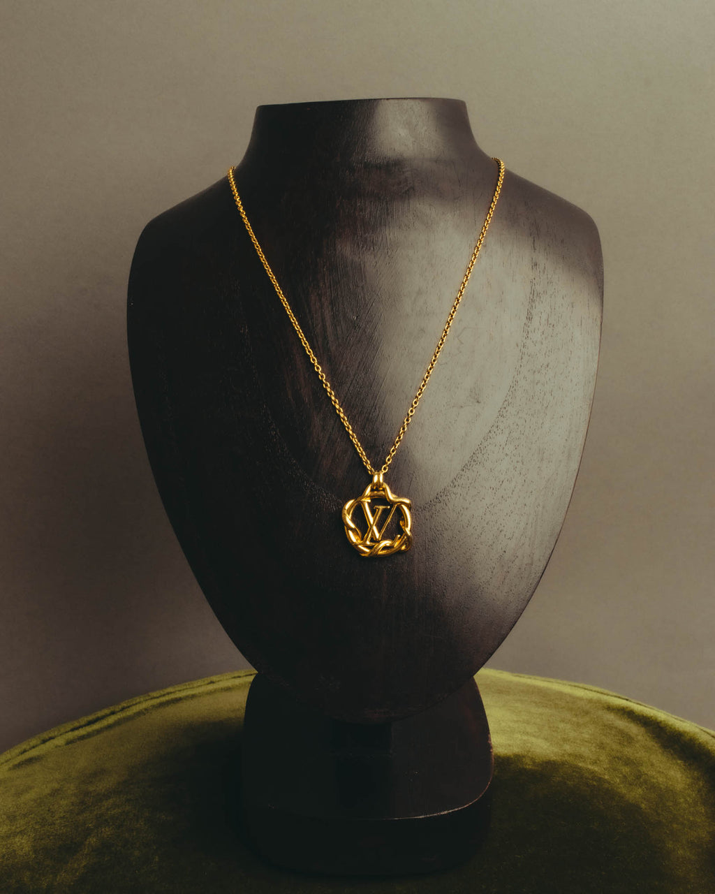 "Louis Vuitton" 2010's Gold-tone chain necklace
