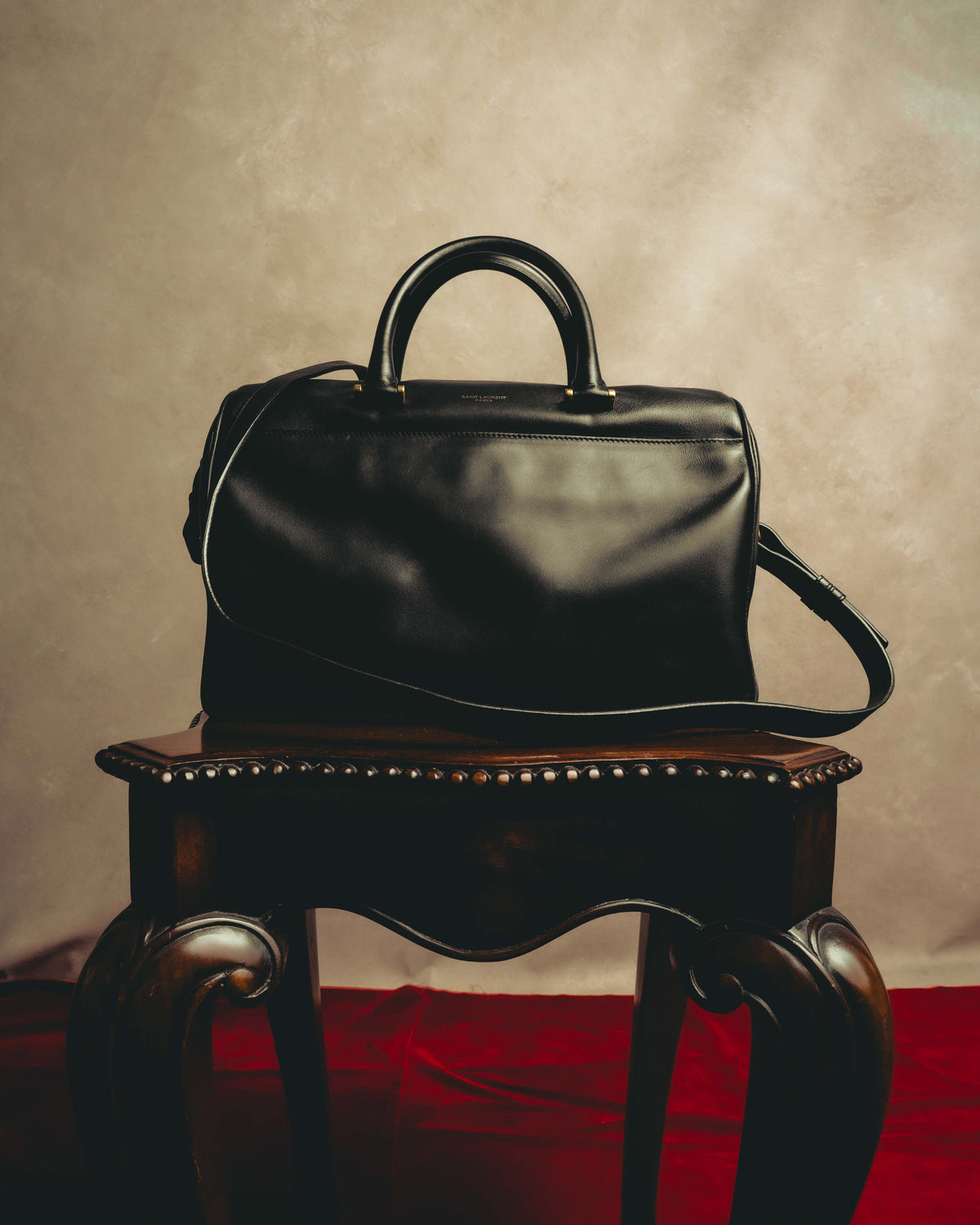 -SPECIAL- “Saint Laurent” 2012-2016 Classic Duffle 12 smooth calfskin bag