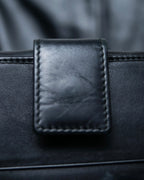 "GUCCI" GG pattern leather compact wallet