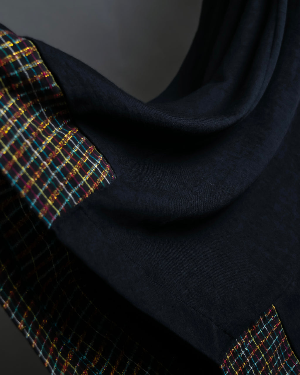 “JUNYA WATANABE” narrow waist  lame designed hem long dress