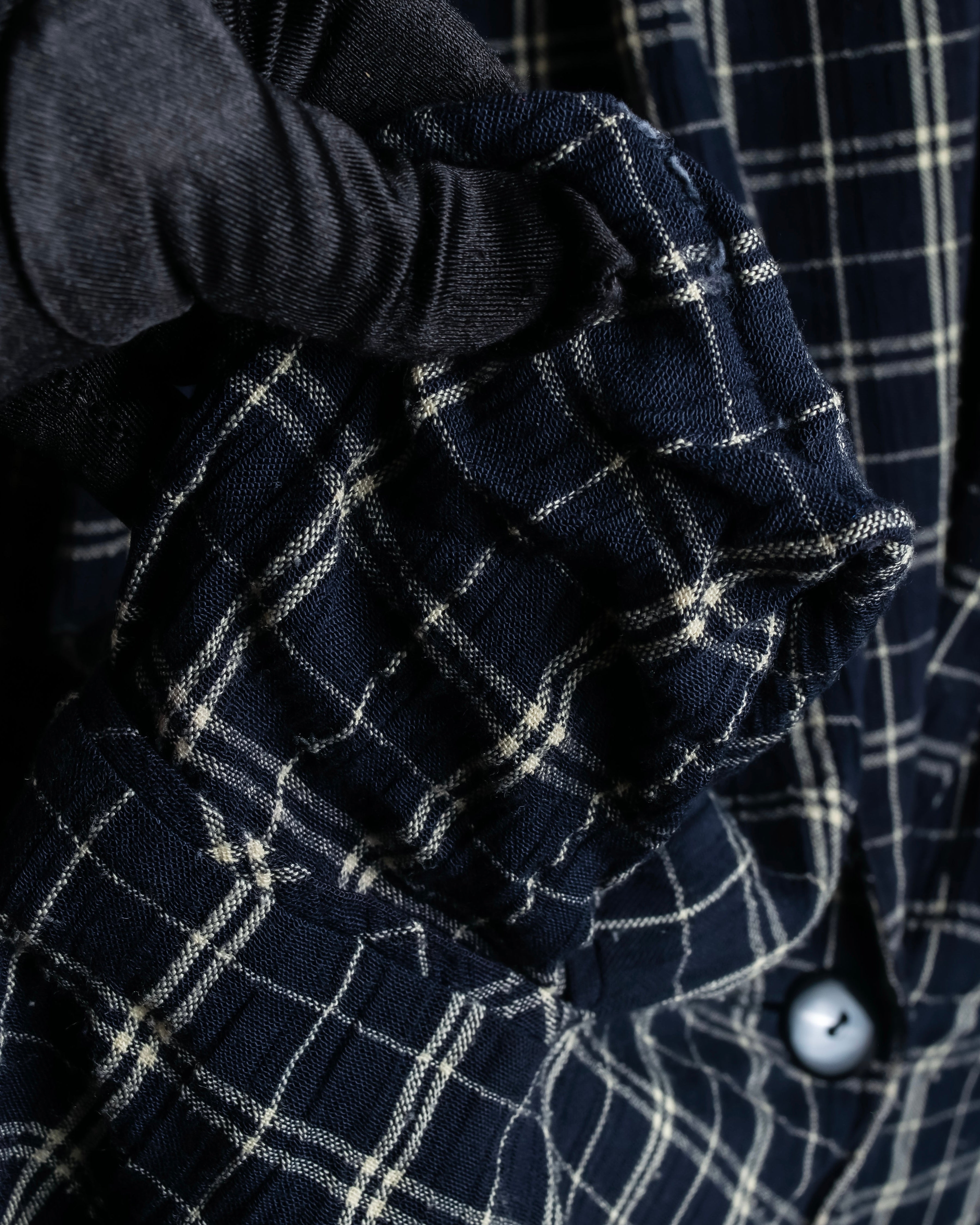 "Vintage windowpane tailored jacket"