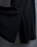 "YOHJI YAMAMOTO" 11SS Minimalist design skirt-like silhouette wide slacks