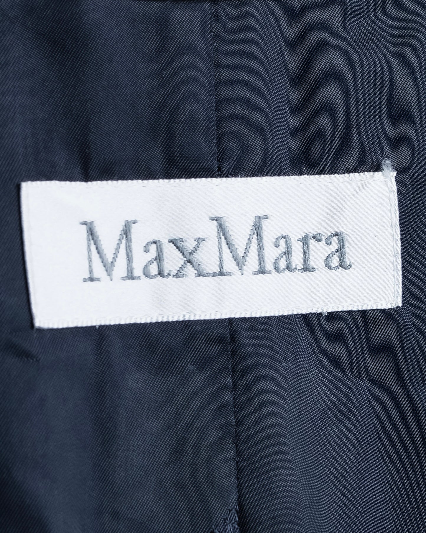 "Max Mara" Front pocket detail maxi length cashmere mix maxi length coat