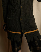 "Vivienne Westwood" Orb logo engraved cable knit cardigan