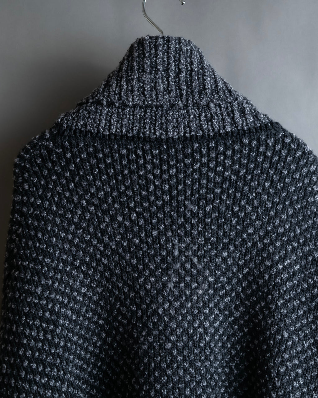 "DOLCE & GABBANA" Poncho silhouette waffle knit pullover