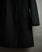 "DRIES VAN NOTTEN" Relief  jaguard uneven design chester coat