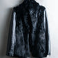 "MOROKO BAR" Real fur docking leather jacket