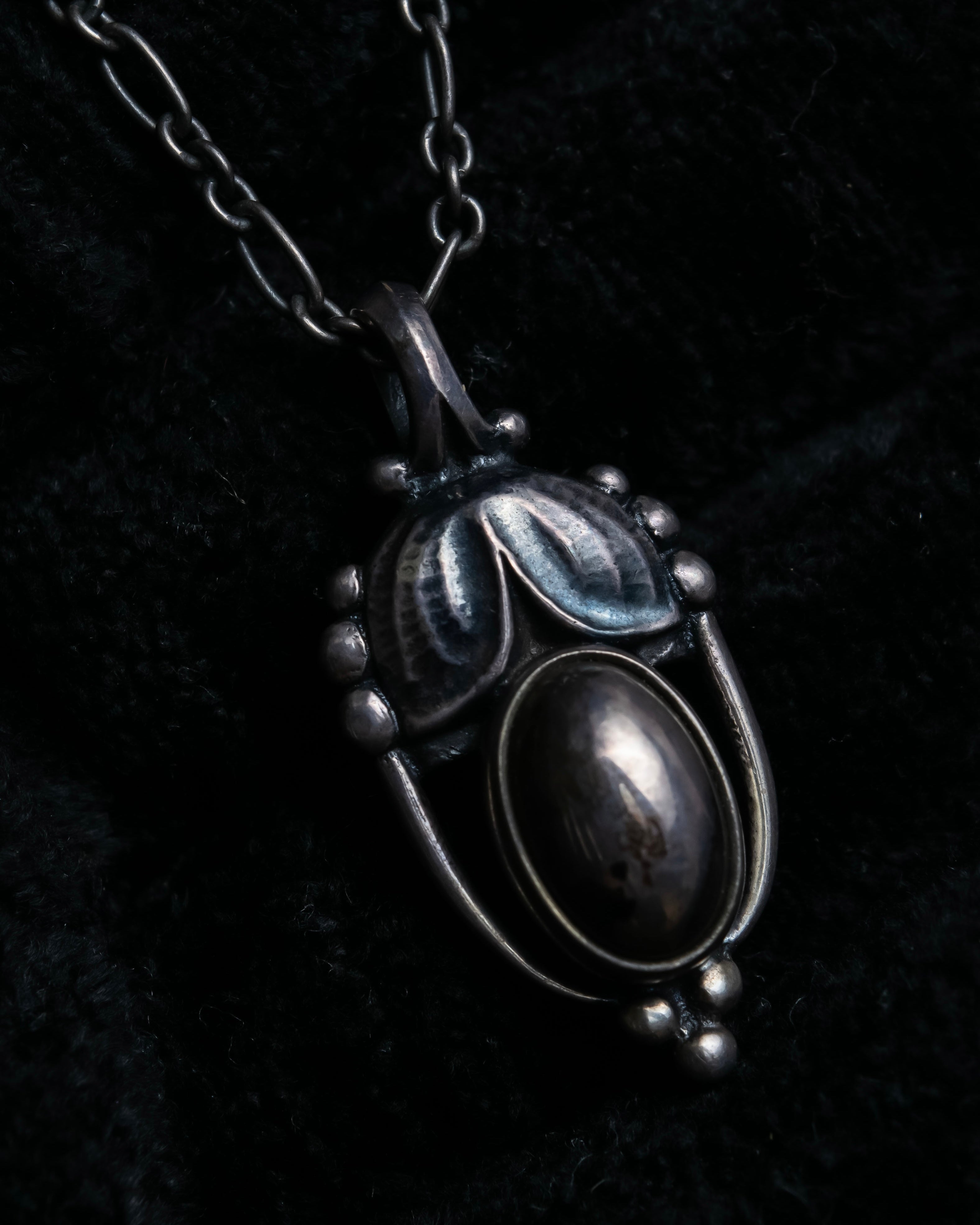 "GEORG JENSEN" 2003 year top design silver necklace