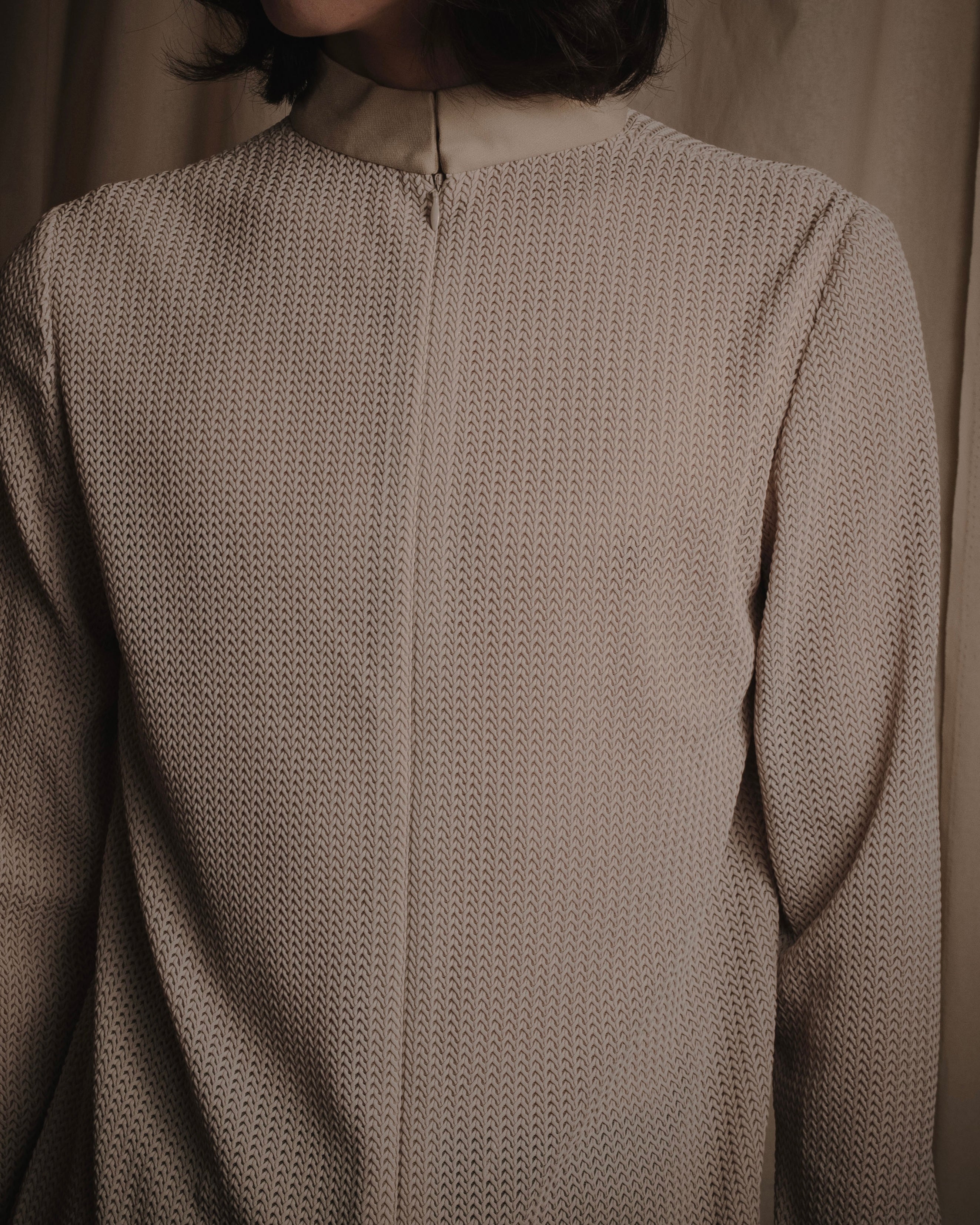 "Christian Dior" 90’s sculptural mesh-knit tunic