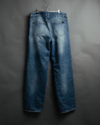 -SPECIAL- “SAINT LAURENT” 2023’s Long extreme baggy faded denim jeans