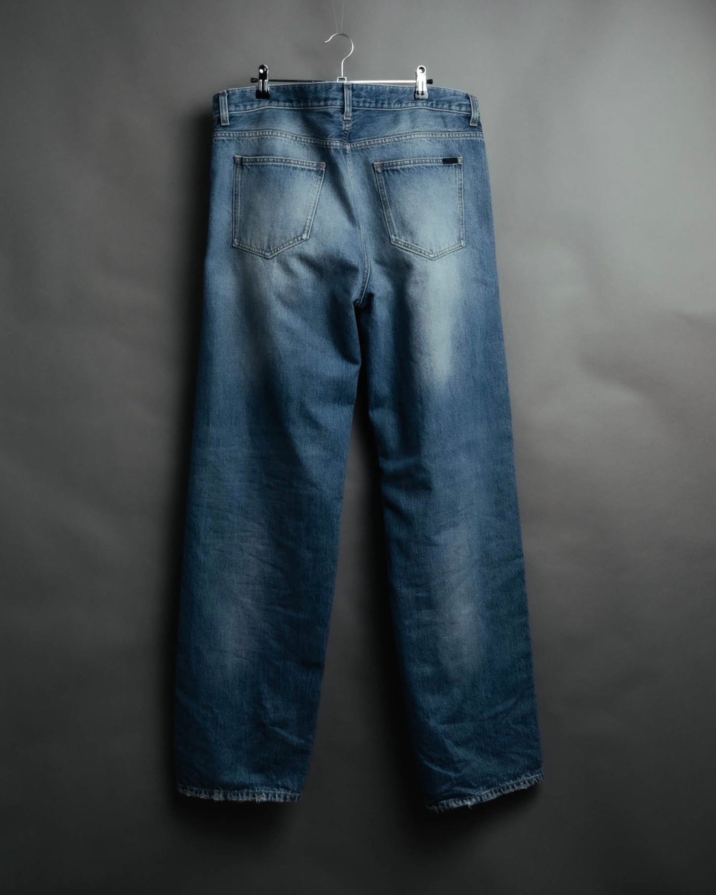 -SPECIAL- “SAINT LAURENT” 2023’s Long extreme baggy faded denim jeans