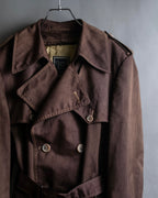 "CHRISTIAN DIOR MONSIEUR"
 Dark brown oversized trench coat