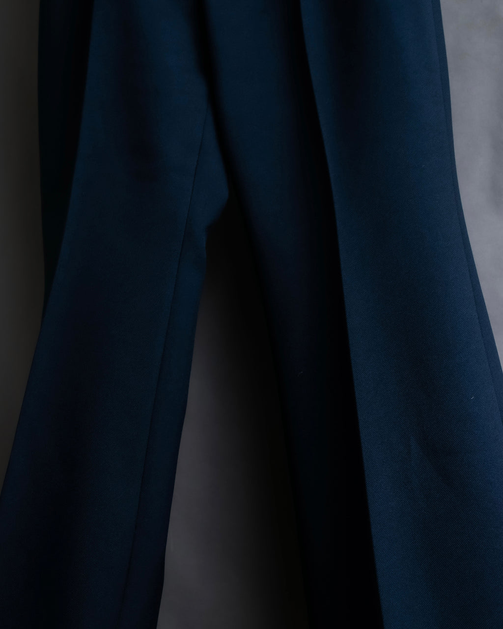 "GUCCI" Deep-tuck wool gently flared slacks