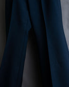 "GUCCI" Deep-tuck wool gently flared slacks