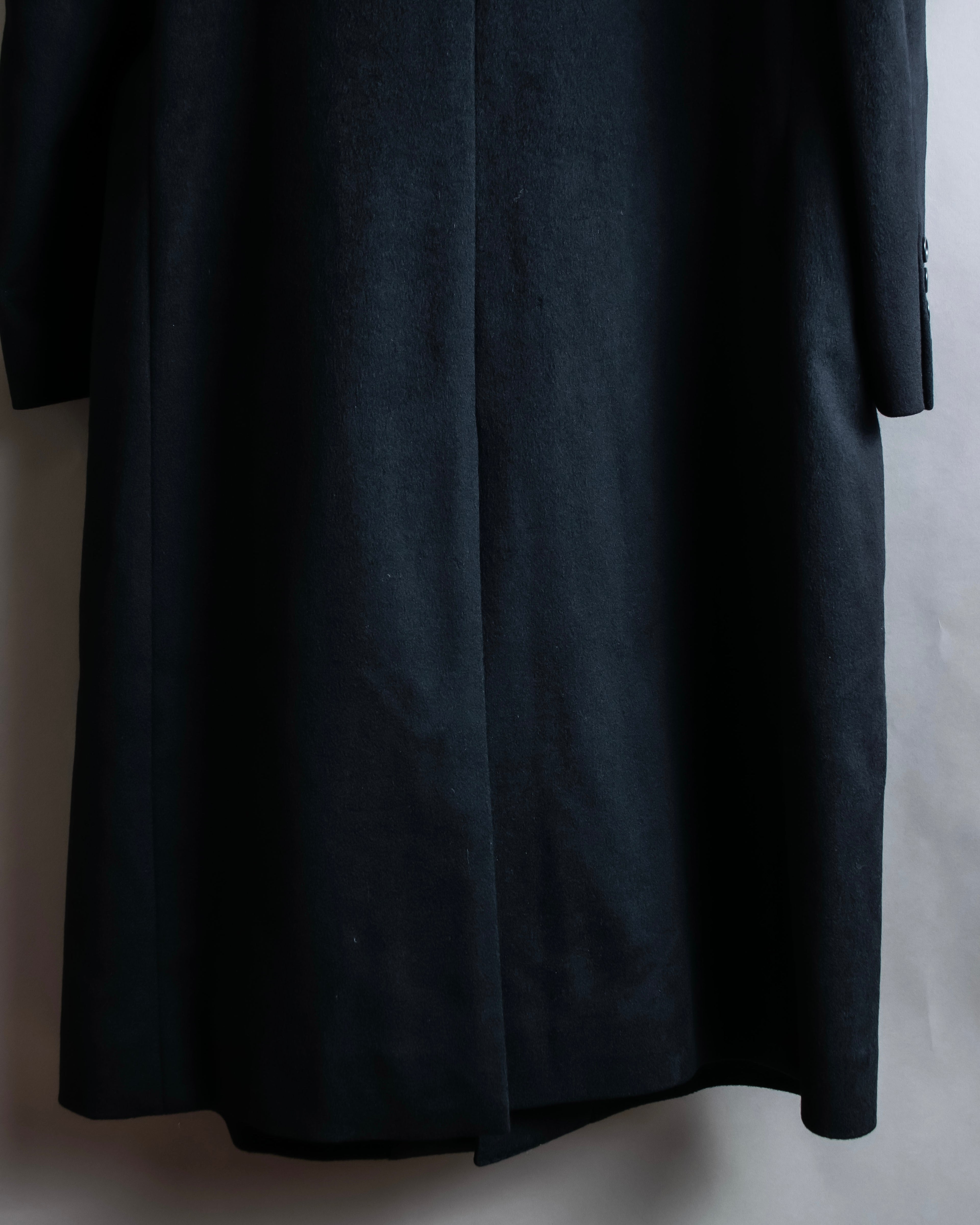 "GIANNI VALENTINO" 100% cashmere oversized chesterfield coat