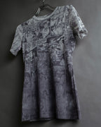 "JEAN PAUL GAULTIER JEANS" American comic book motif sheer short length pullover