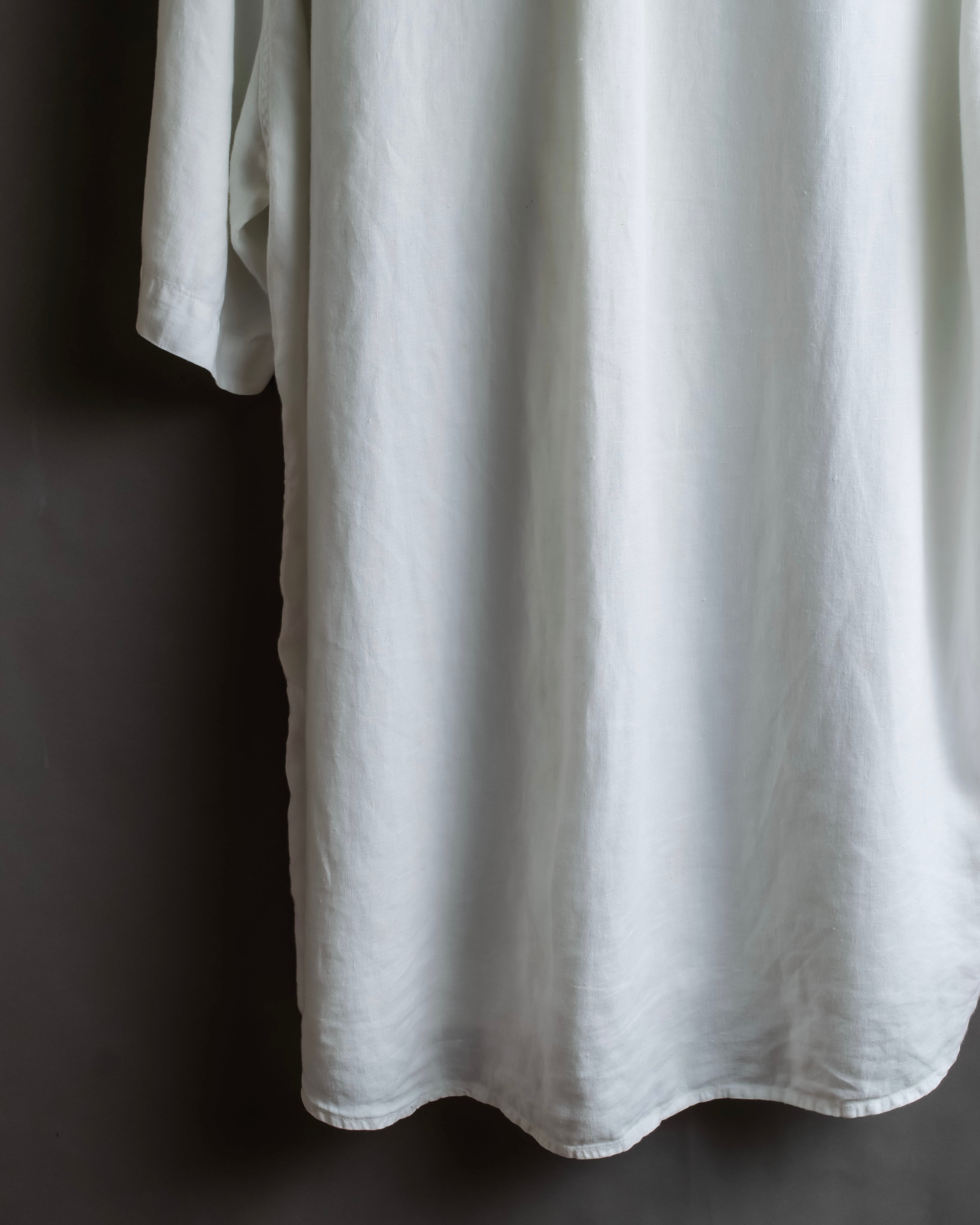 "HUGO BOSS" Linen oversized half sleeve button down shirt