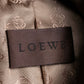 "LOEWE"  Camel brown leather tailored jacket