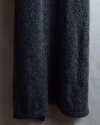 "Y's" 17AW Brushed wool super long knit cardigan