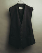 -SPECIAL- “HERMES” 2007-2009 Super 100s pinstripe tailored long gilet