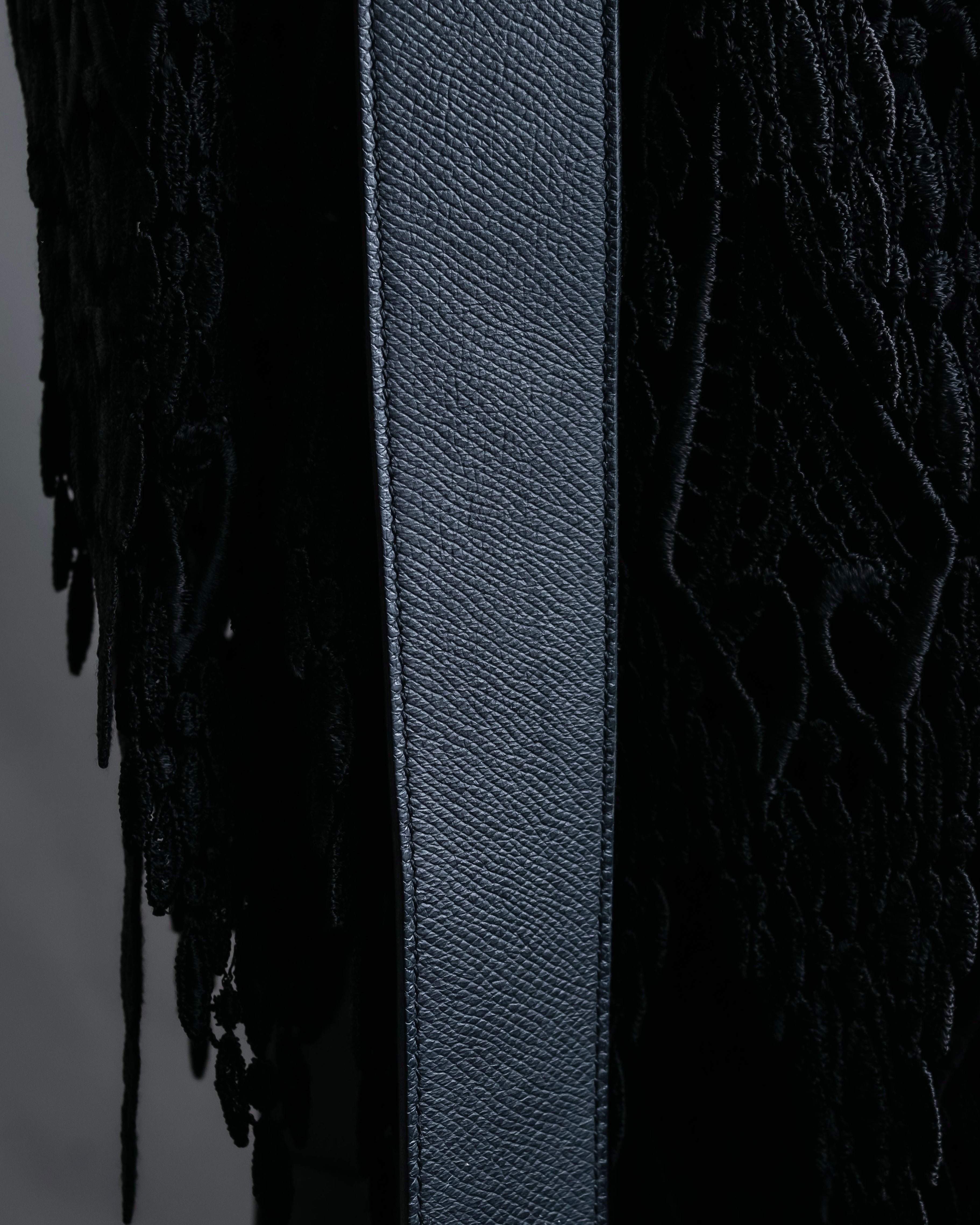 “JIL SANDER” Gold buckle 2 way nylon hand bag