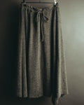 “Y’s” 09SS  Textured jersey drawstring long skirt