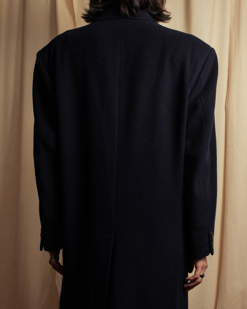 -SPECIAL- "BURBERRYS" 1980-1990's 
Classically tailored oversized 100% cashmere chester coat