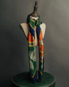 "Hermès" 90's-00's Classic printed silk scarf