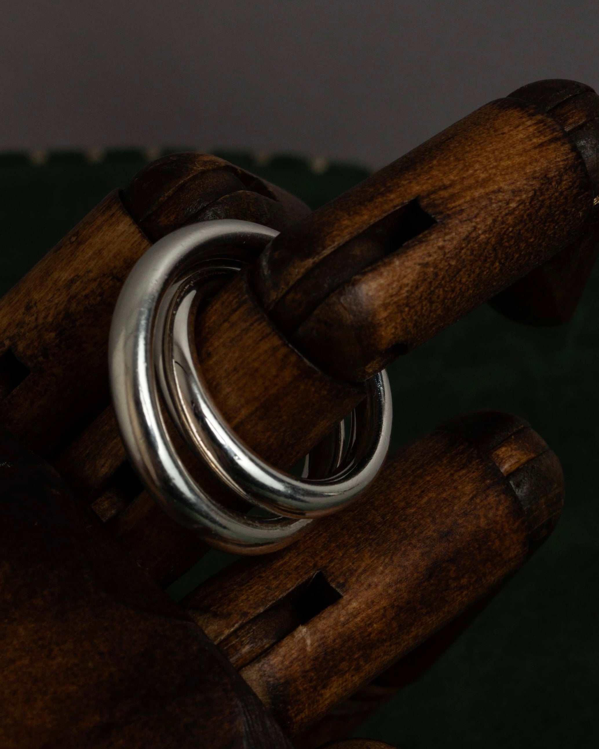 "HERMES" Vertige polished silver 925 ring