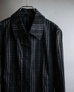 "BURBERRY" Combination leather design check pattern one-shoulder bag