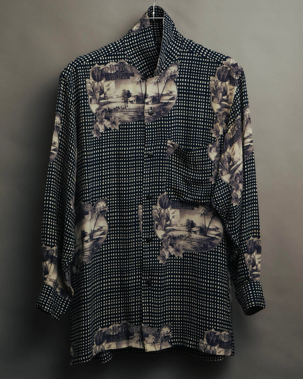 –SPECIAL– “Christian Dior” 80’s-90’s archival toile print shirt