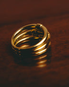 -SPECIAL- “Christian Dior” 80’s-90’s vintage 18k diamond multi-band ring