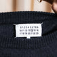 "MAISON MARGIELA" Leather elbow patch design wool knit