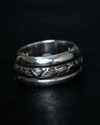 “Georg Jensen” 3 Layered Circle Silver Ring