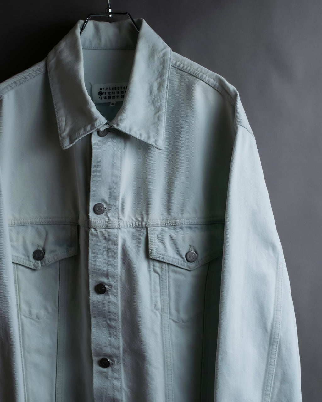 "MAISON MARGIELA" 20SS Washed pale blue denim jacket