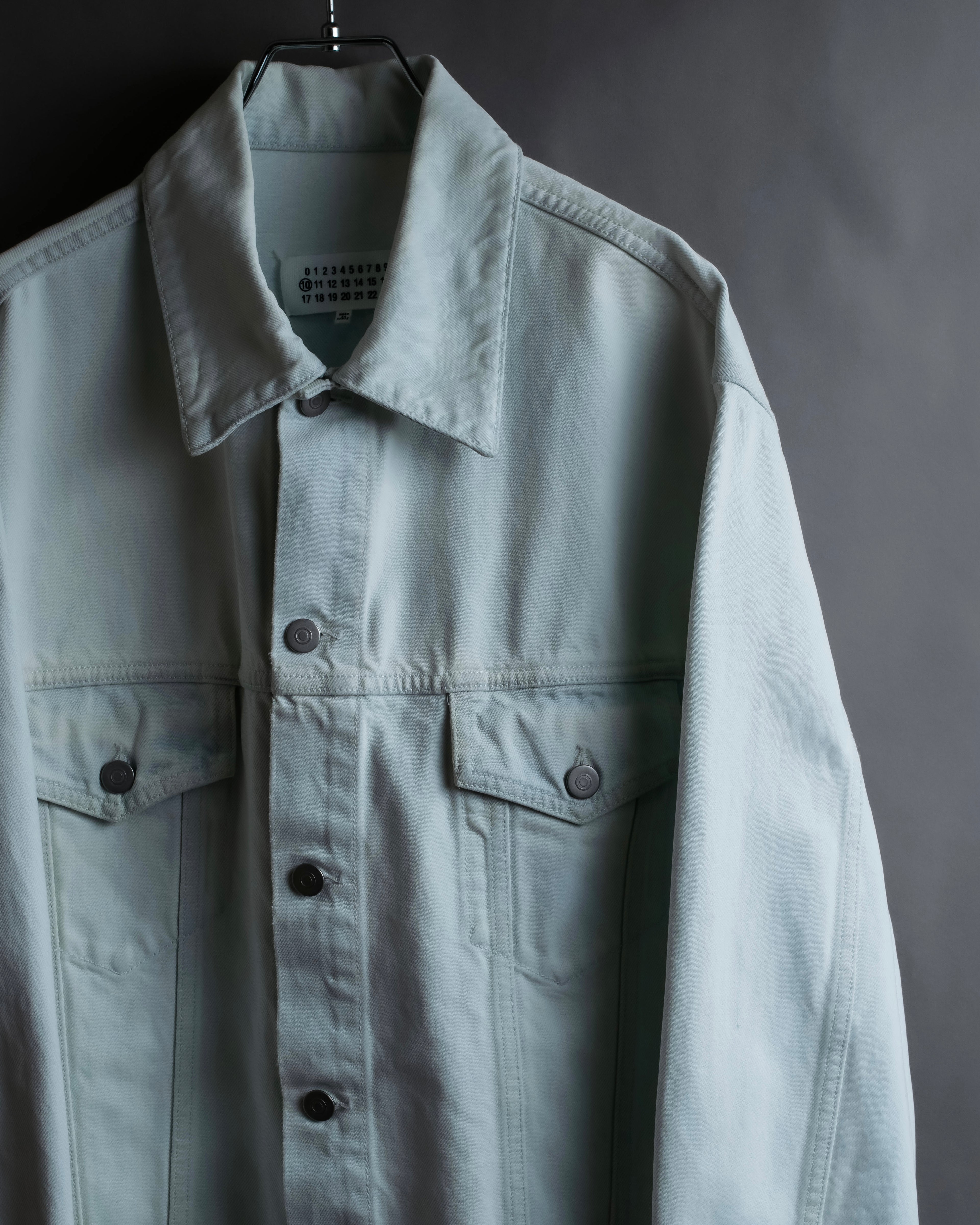 "MAISON MARGIELA" 20SS Washed pale blue denim jacket