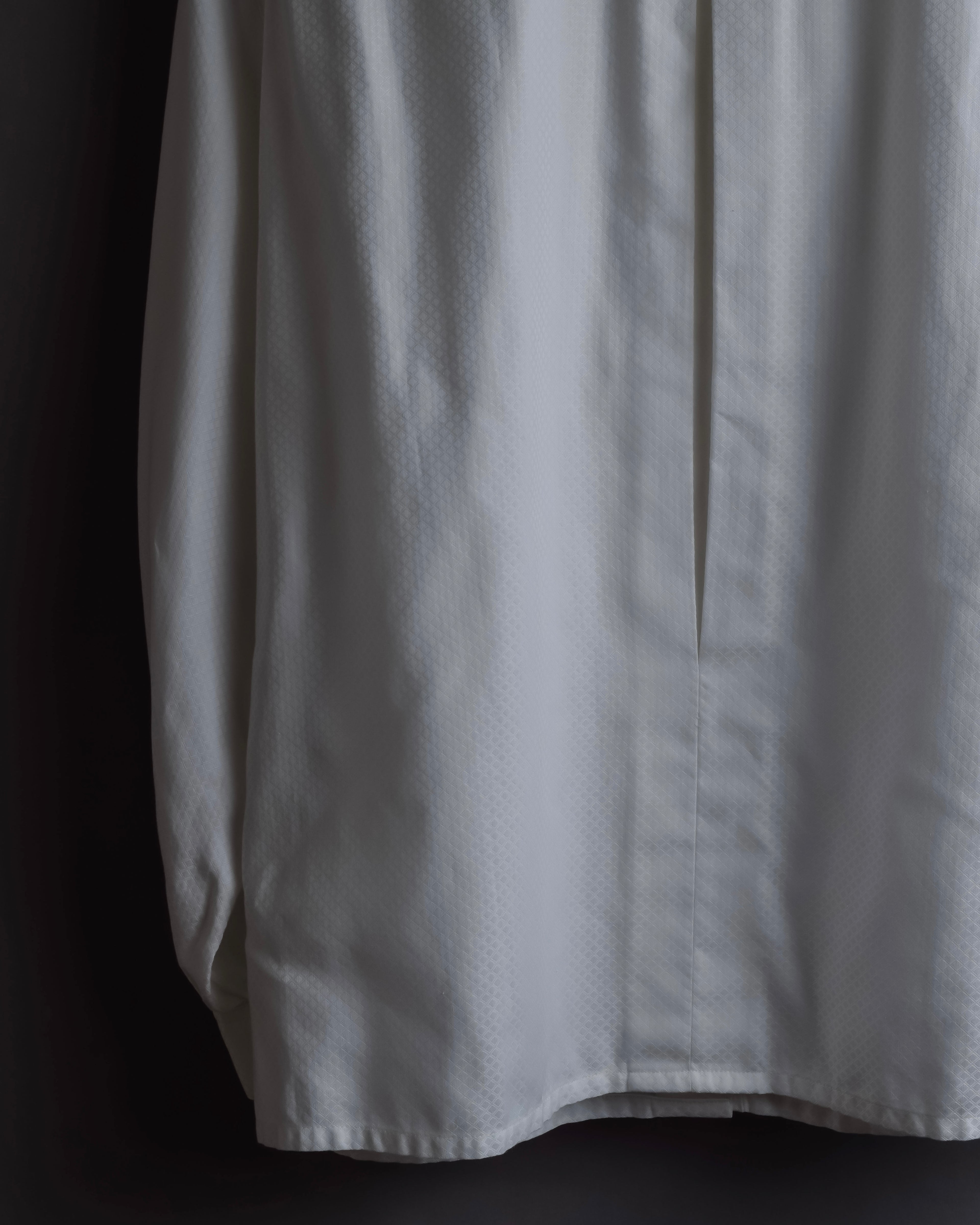 "Christian Dior" Diamond pattern woven metal button shirt