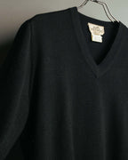 -SPECIAL- “HERMÈS” 90’s-00’s Cashmere wool v-neck knit