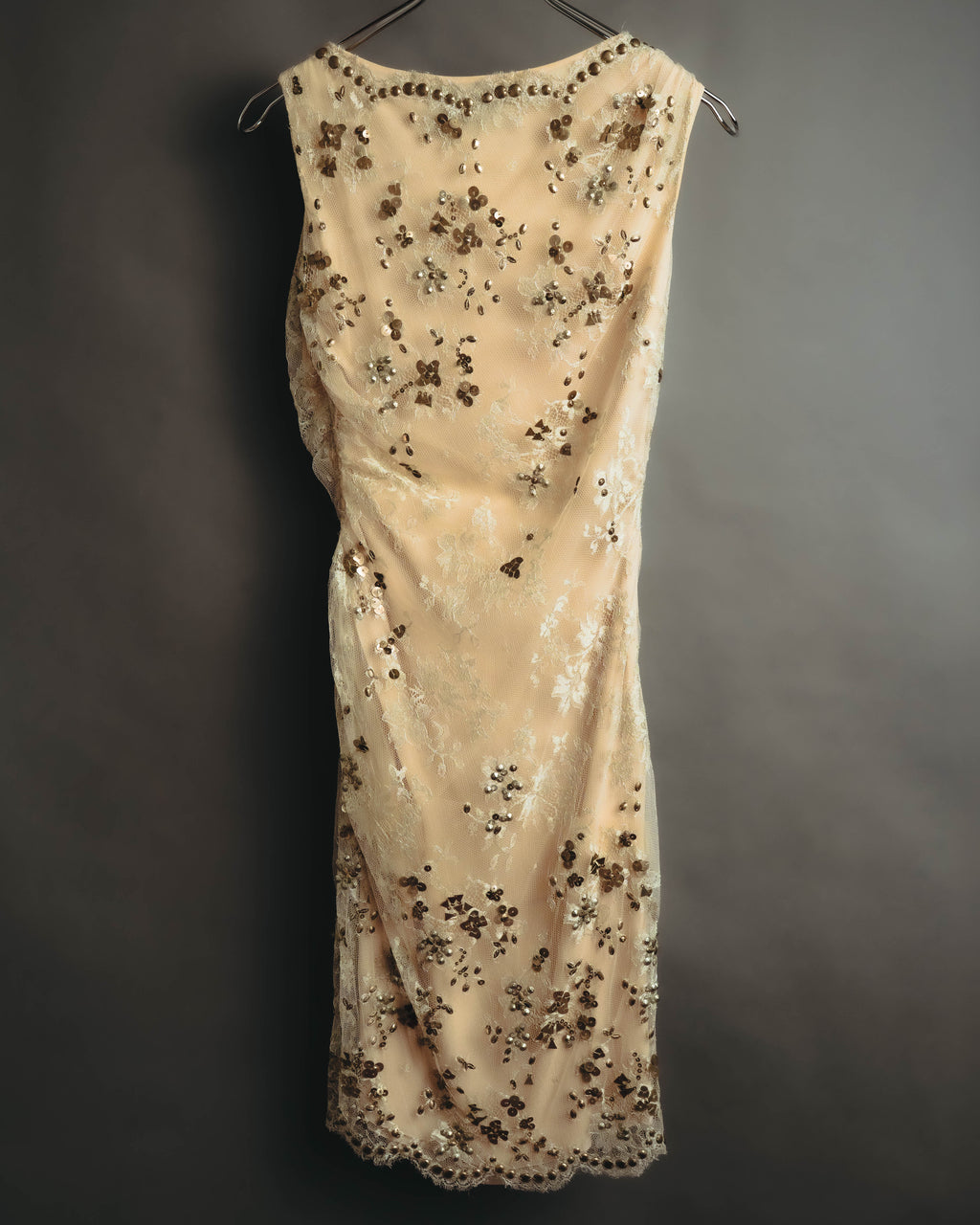 –SPECIAL– "VALENTINO" 00's-10's Embellished lace cocktail dress