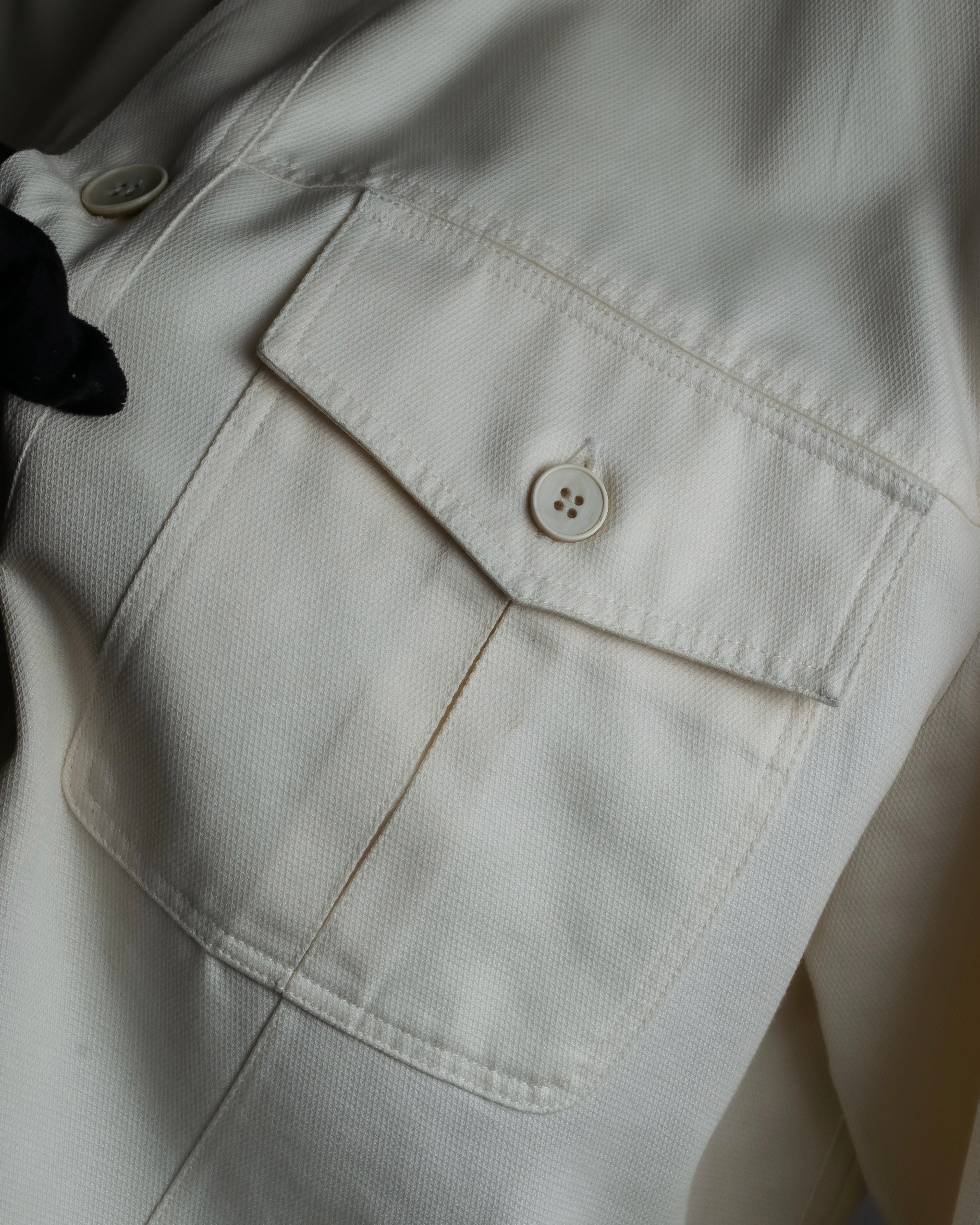 "GUCCI" Flap pocket design band collar shirt jacket