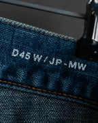 "Saint Laurent" Faded straight line denim pants