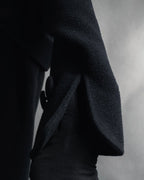 "Karl Lagerfeld" 80's-90's Round collar curvaceous coat