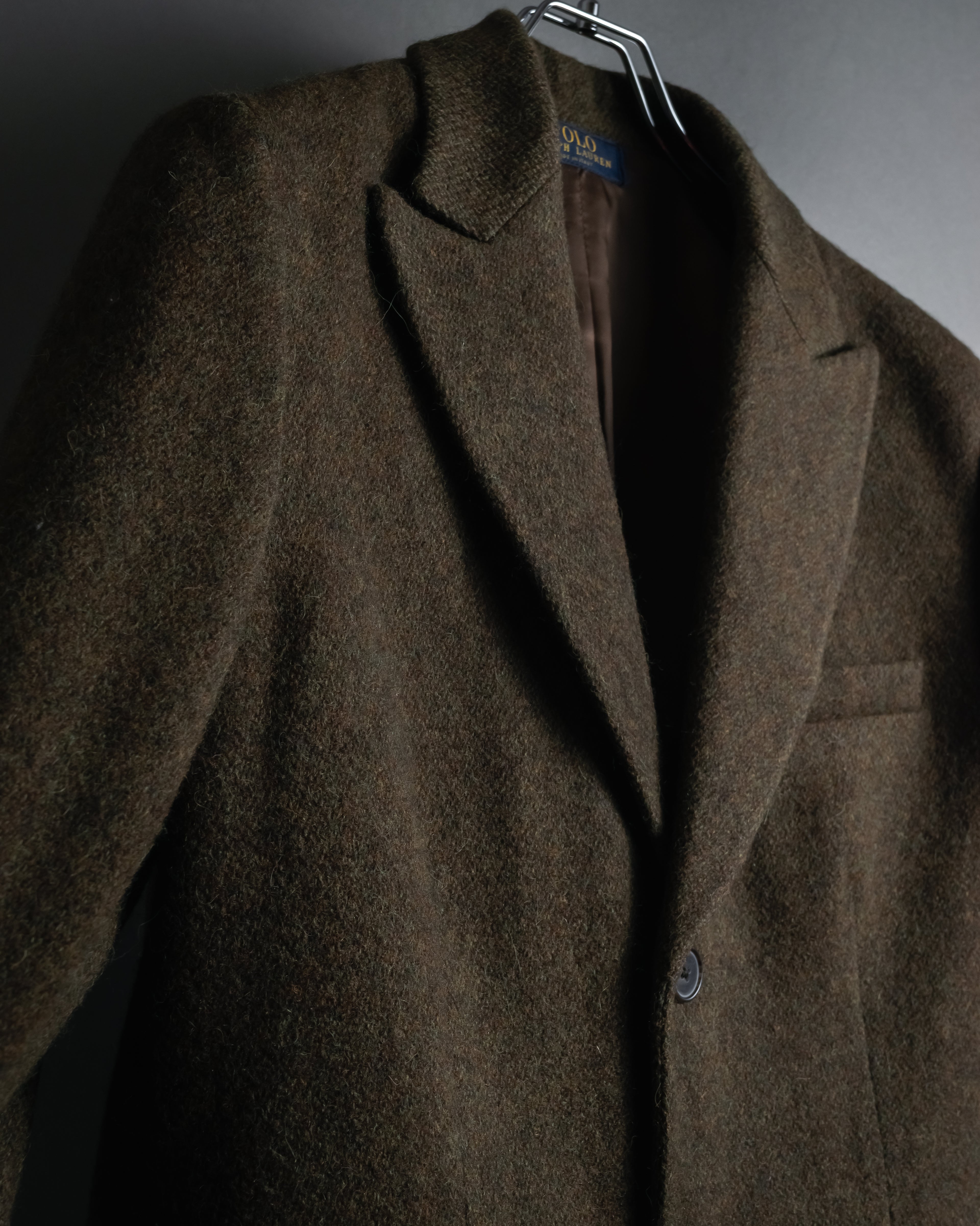 "Polo Ralph Lauren" Alpaca-blend long tailored jacket