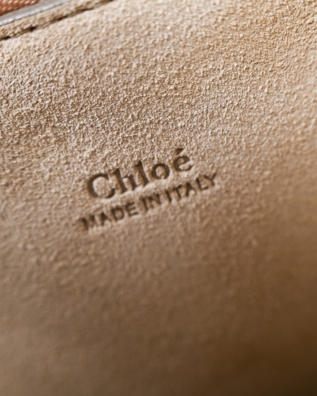 Chloe by Clare Waight Keller/ 2015 “Faye” Beautiful Suede Calf Skin Shoulder Bag Brown