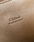 Chloe by Clare Waight Keller/ 2015 “Faye” Beautiful Suede Calf Skin Shoulder Bag Brown