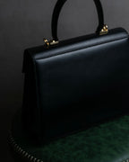 "Salvatore Ferragamo" Gancini motif leather hand bag