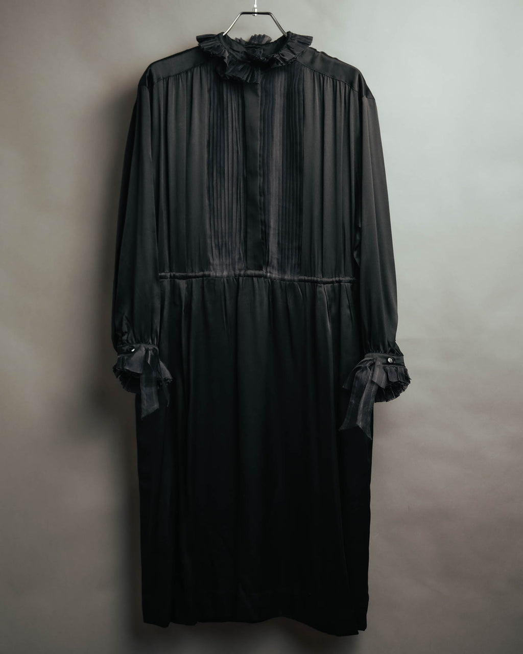 -SPECIAL- “Christian Dior” 90’s Silk pleated ruffle dress