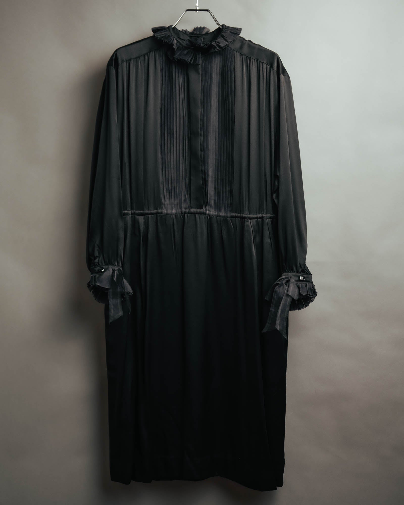 -SPECIAL- “Christian Dior” 90’s Silk pleated ruffle dress