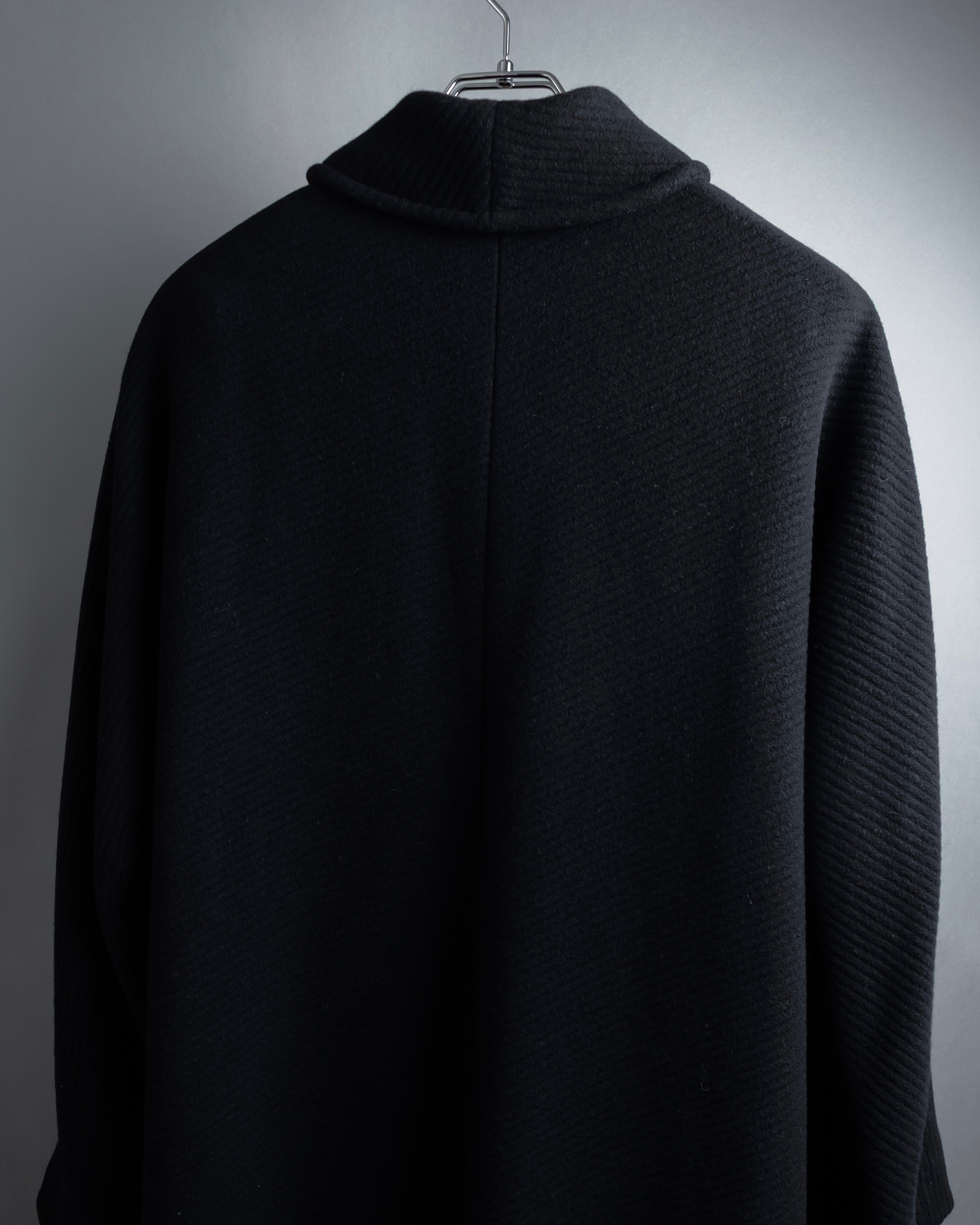 "Valentino Garavani"Shawl collar A-line silhouette long coat